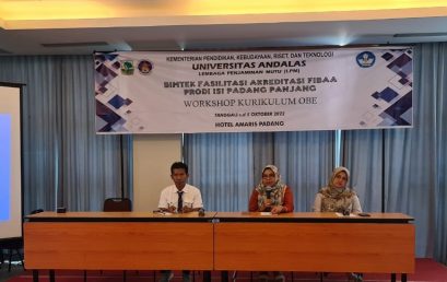 Targetkan terdaftar di FIBAA tahun ini, ISI Padangpanjang lakukan Workshop OBE.
