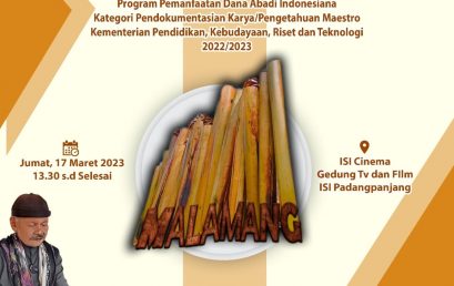 DOKUEMENTER TRADISI MALAMANG “RITUS DAN PERAYAAN SEBAGAI KEARIFAN LOKAL MASYARAKAT PADANG PARIAMAN”